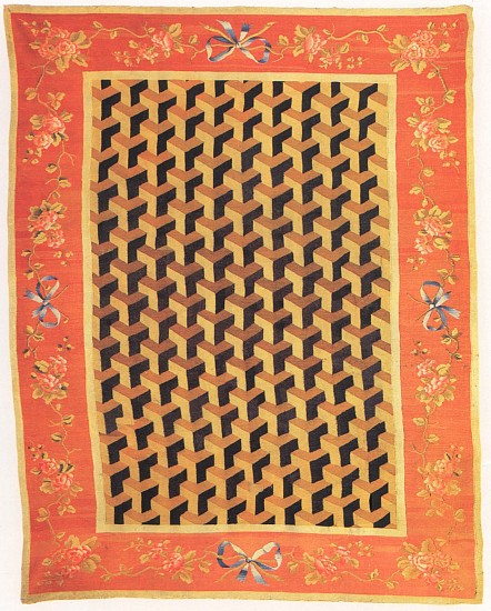 19th Century FRENCH, Charles X Aubusson Carpet, ca. 1825
Wool, 91 x 116 7/8 in. (231 x 297 cm)
FRE-005